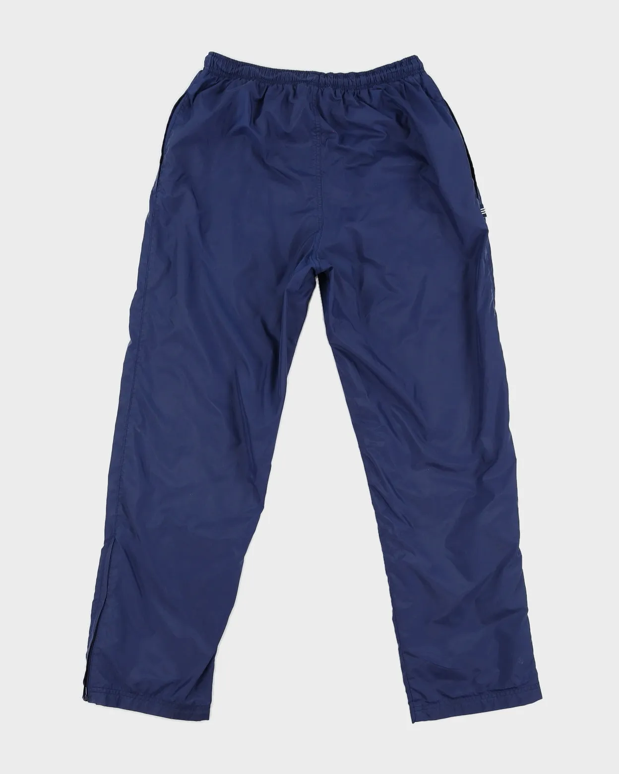 00s Adidas Blue Navy Tracksuit Bottoms - W32 L30