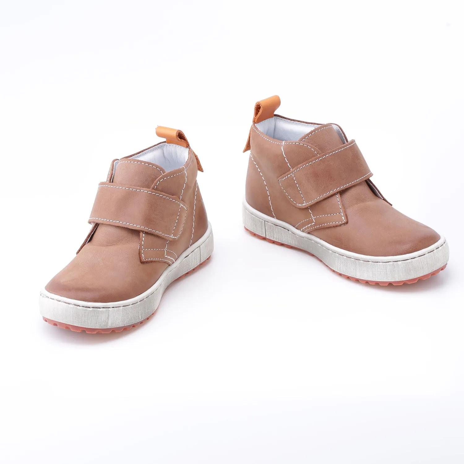 (2470-13 / 2489-13) Brown Velcro Trainers