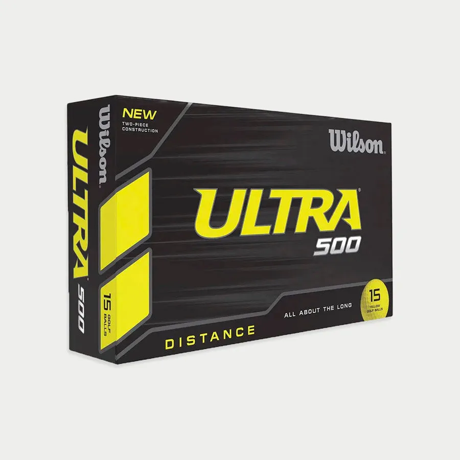 45 Wilson Ultra 500 Golf Balls - Yellow