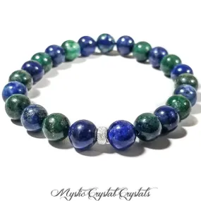 8mm Chrysocolla Gemstone Bracelet