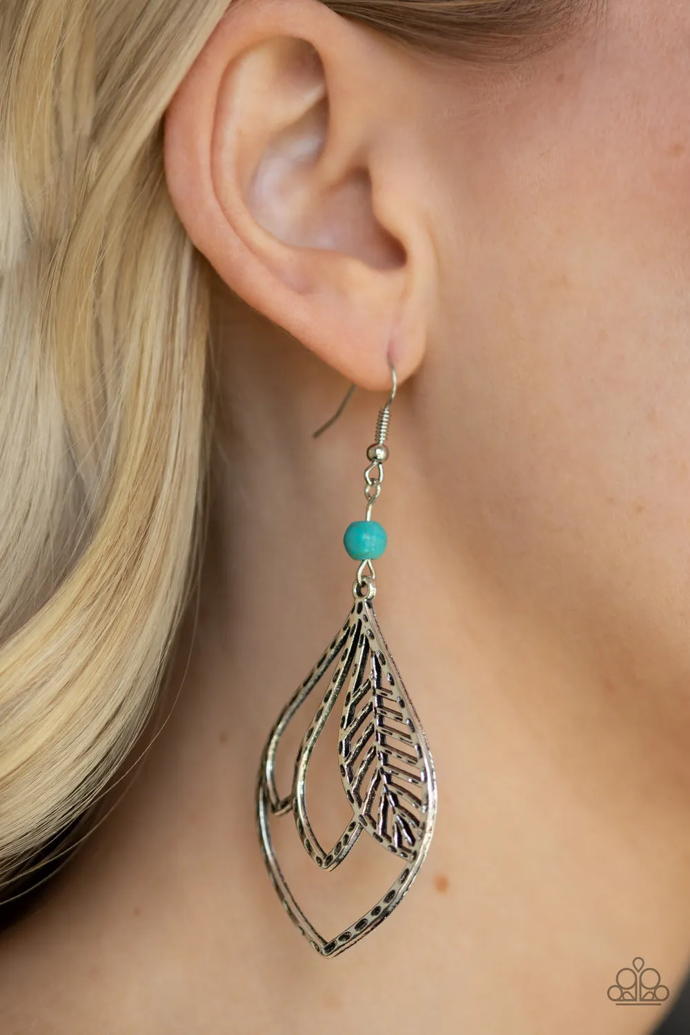 Absolutely Airborne Blue Earrings