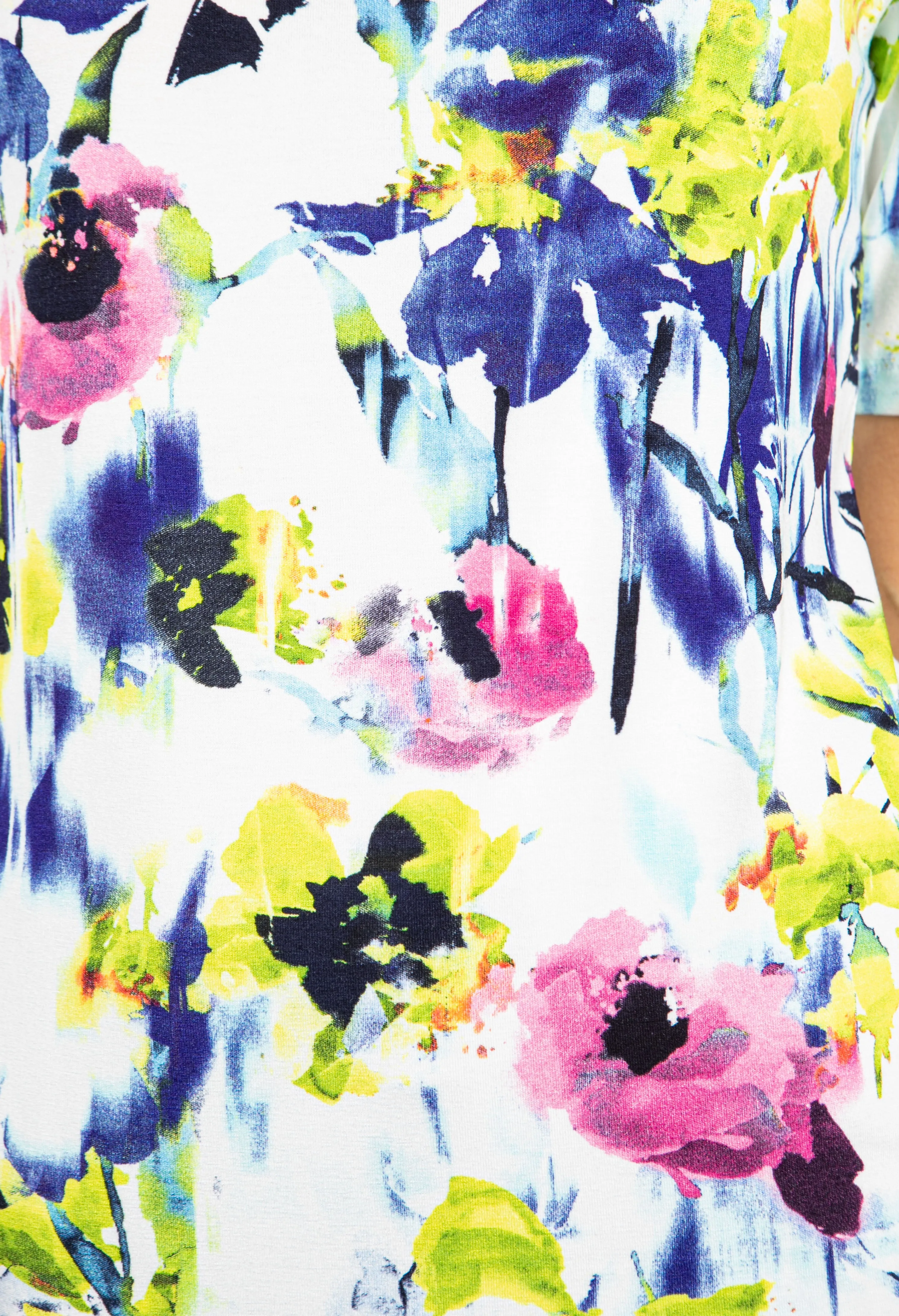 ABSTRACT FLORAL PRINT TOP