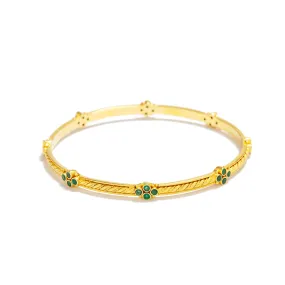 Alhambra Bangle with Emerald