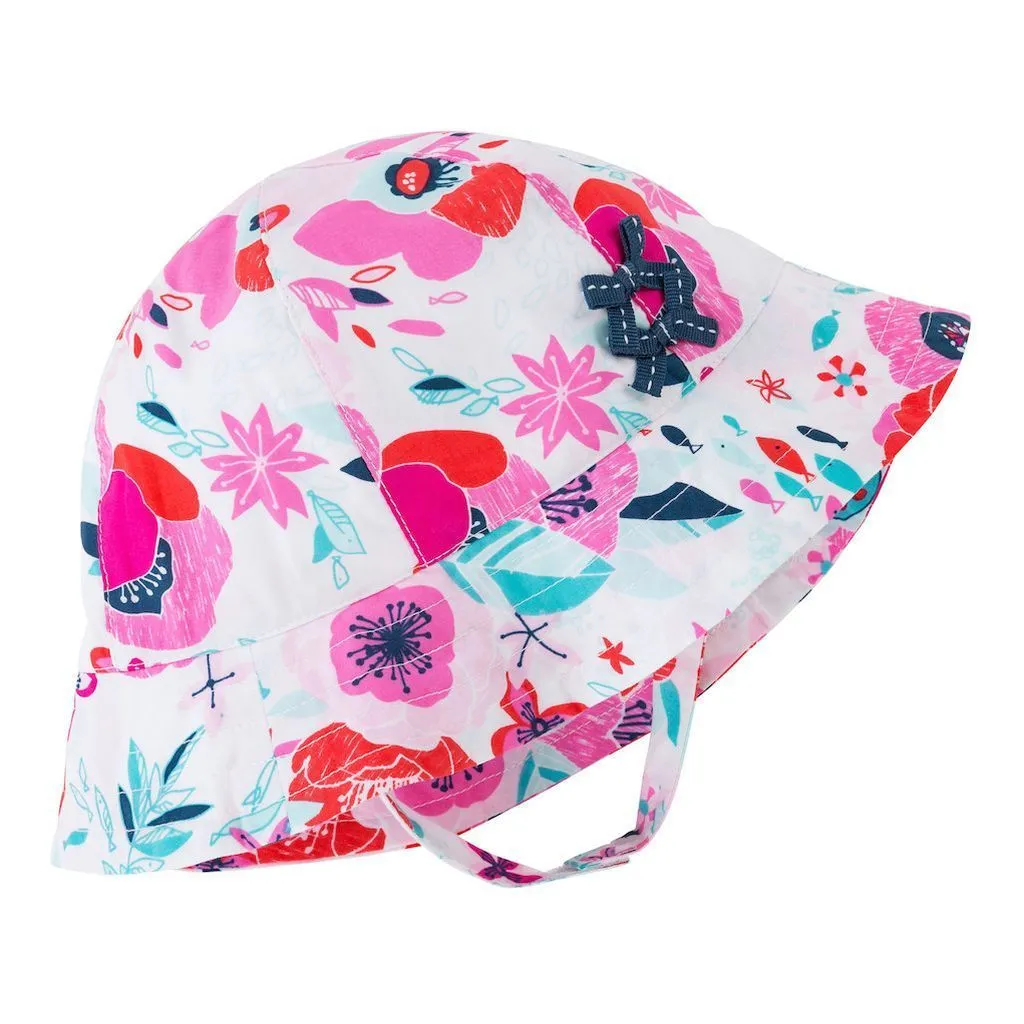 Aquatic Floral Hat