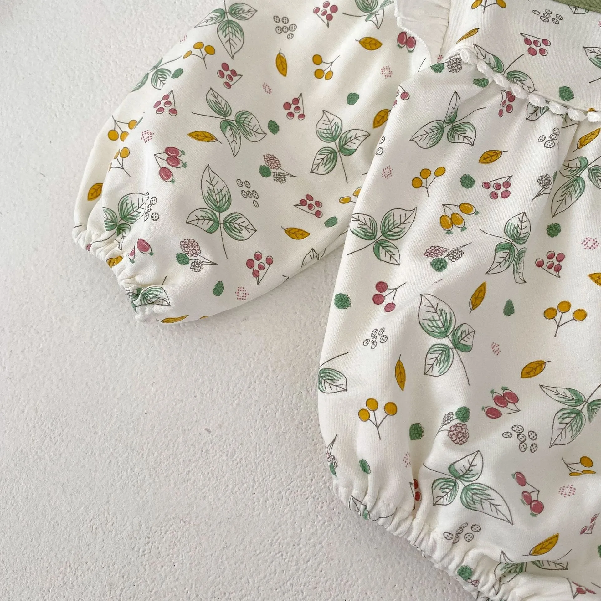 Baby Girls Flower Print Rompers Wholesale 230828227