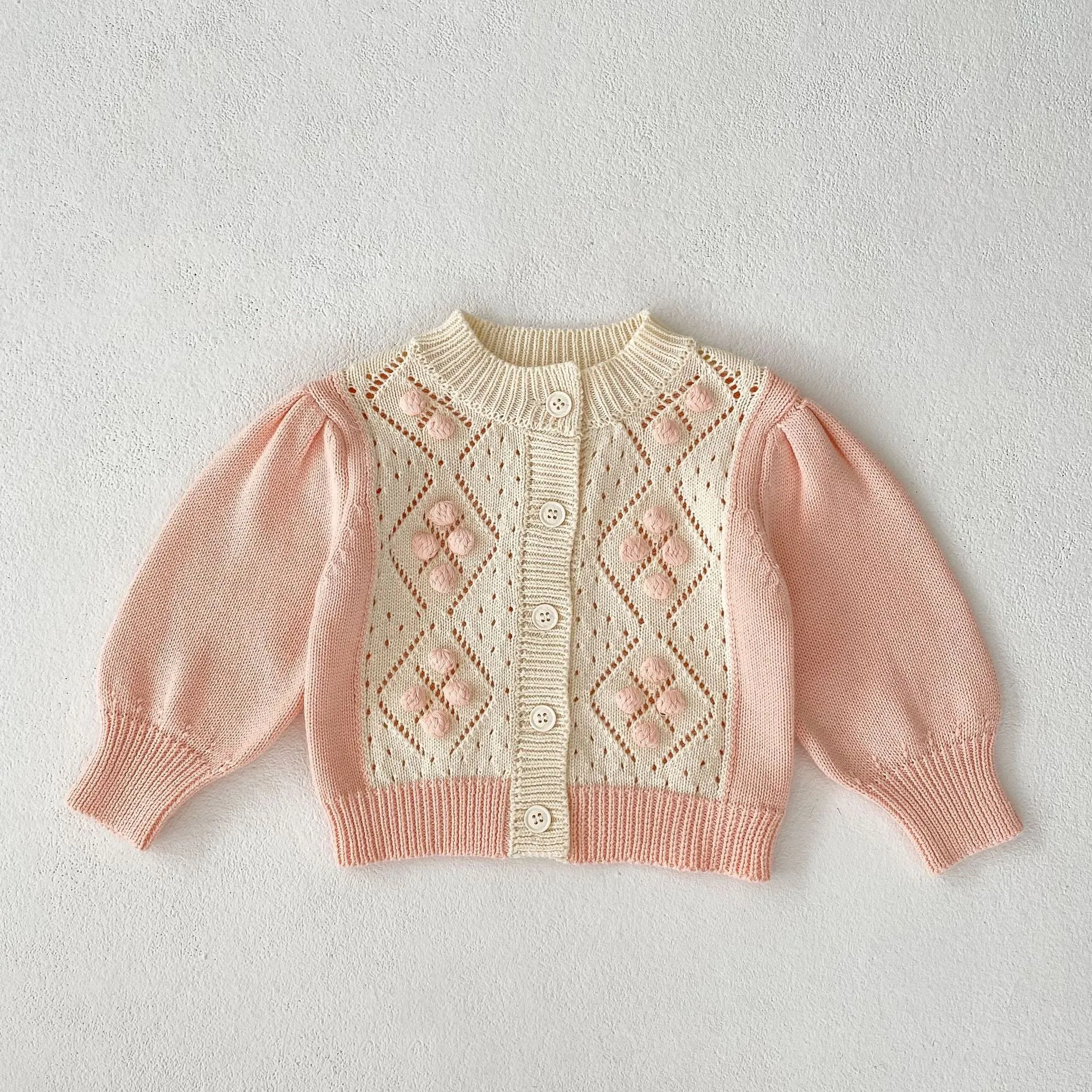 Baby Kid Girls Color-blocking Cardigan Wholesale 230828137