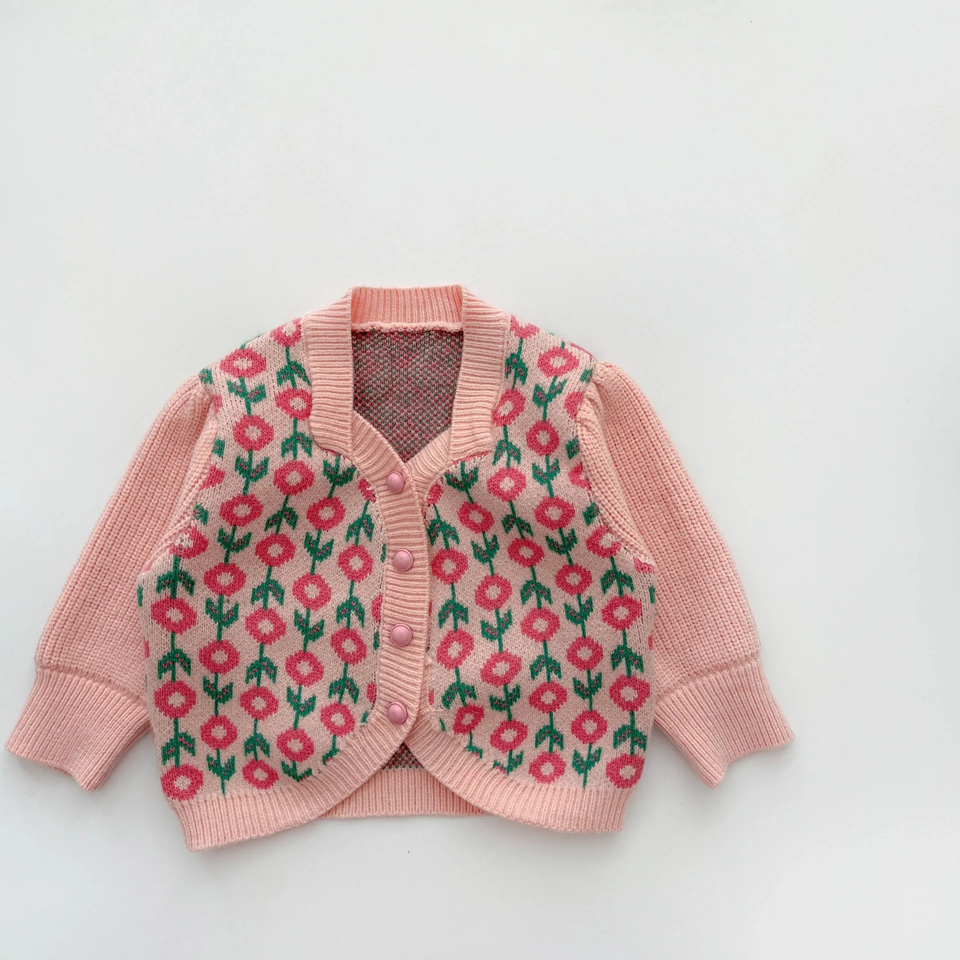 Baby Kid Girls Flower Crochet Print Cardigan Wholesale 230828353