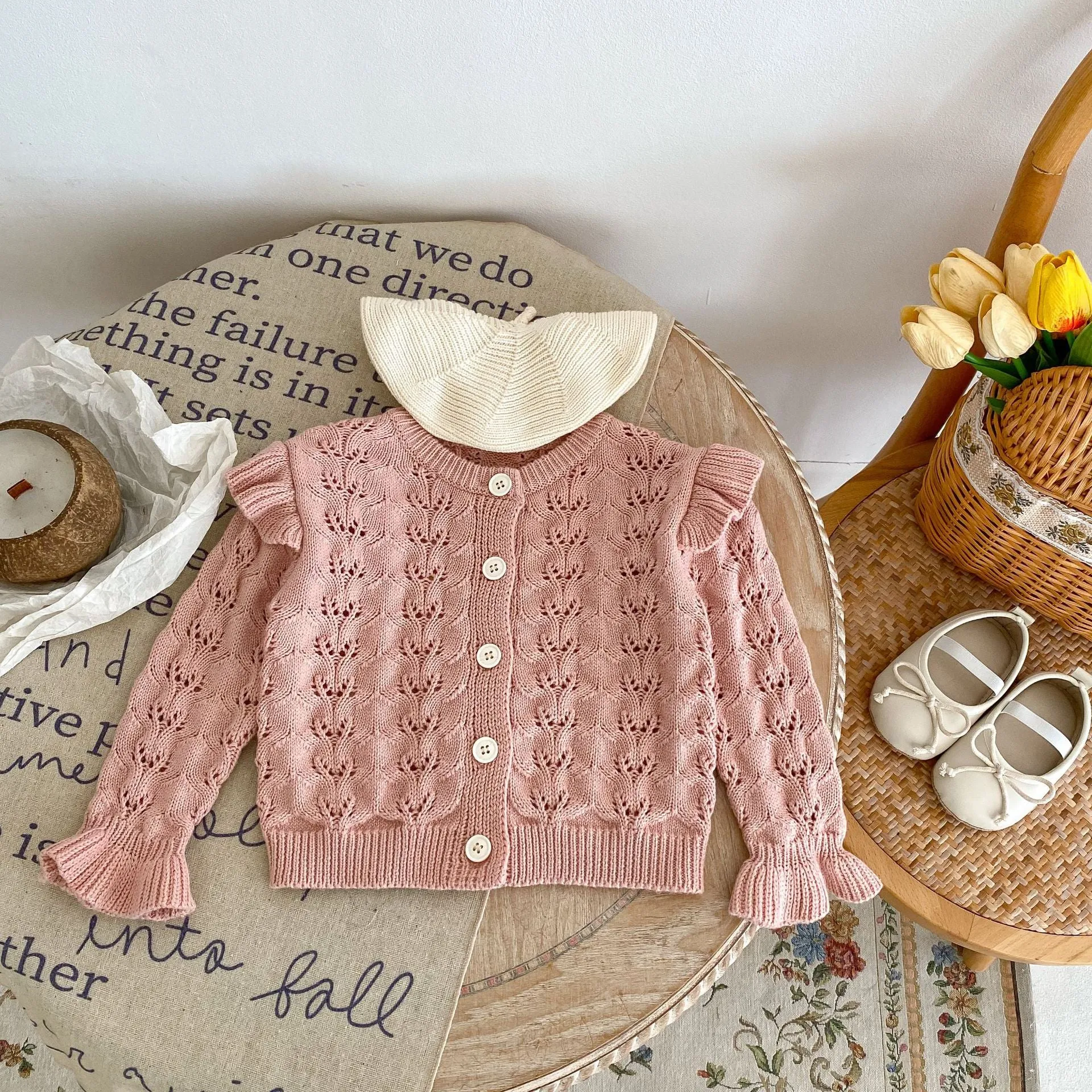 Baby Kid Girls Solid Color Cardigan Wholesale 230828237