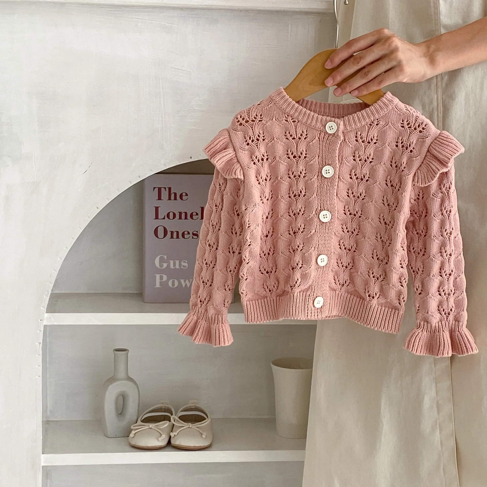 Baby Kid Girls Solid Color Cardigan Wholesale 230828237