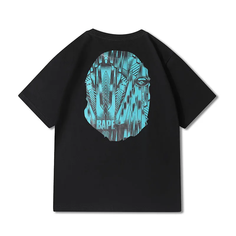 BAPE Speed Racer Big Ape Head Tee Black Blue