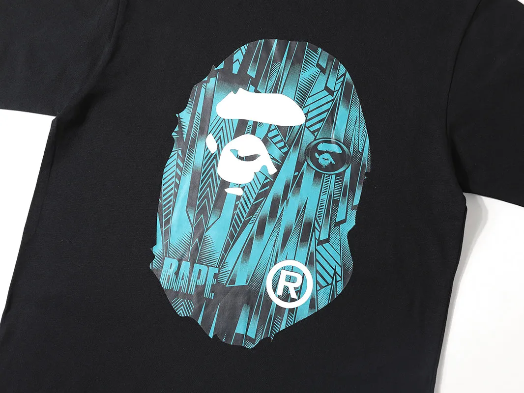 BAPE Speed Racer Big Ape Head Tee Black Blue