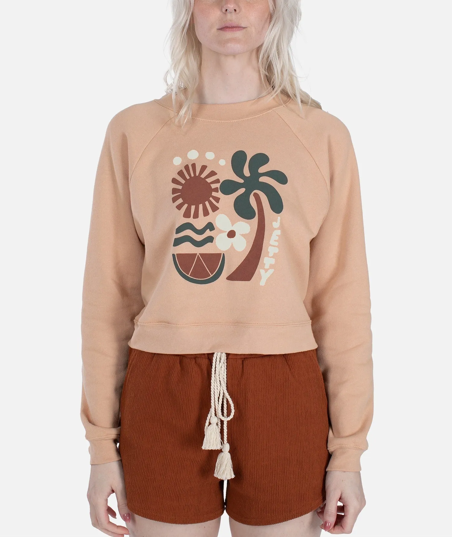 Beachside Crewneck - Peach