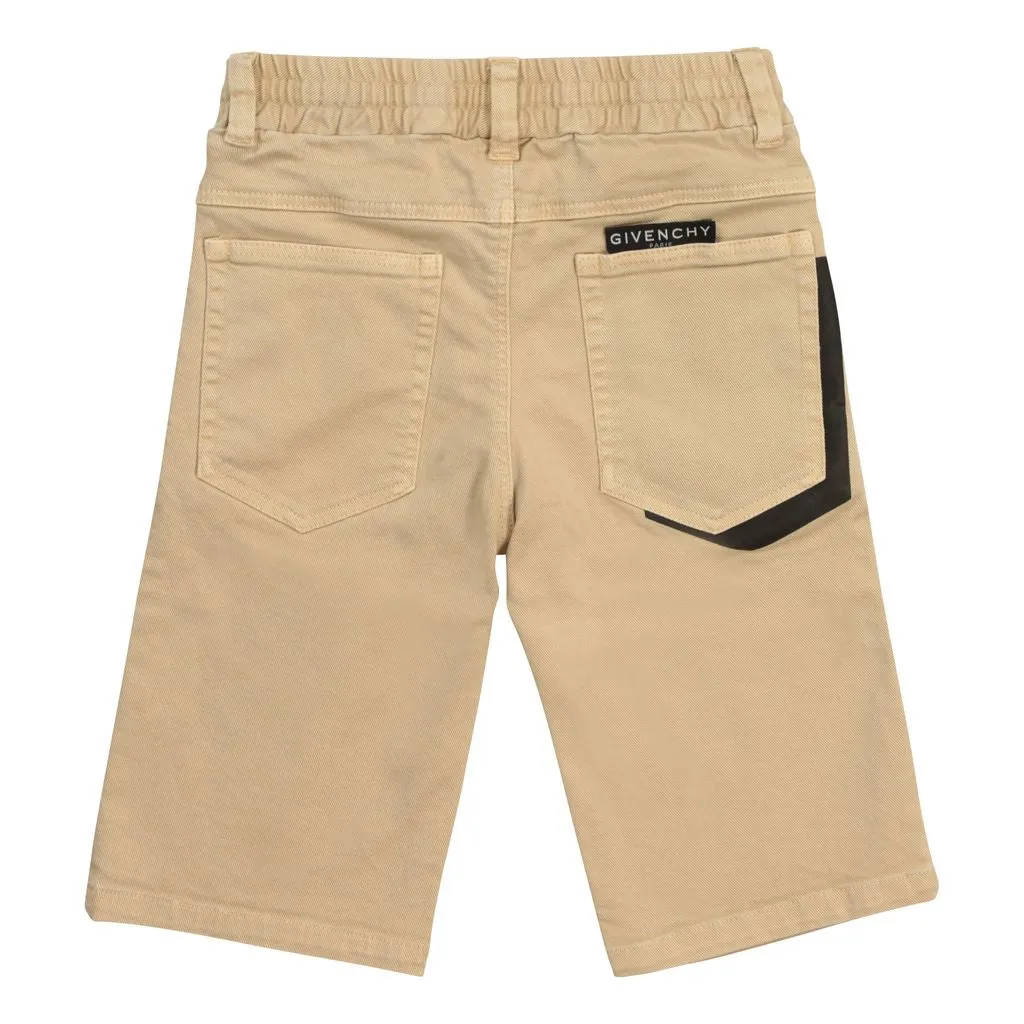 Beige Stone Bermuda Shorts