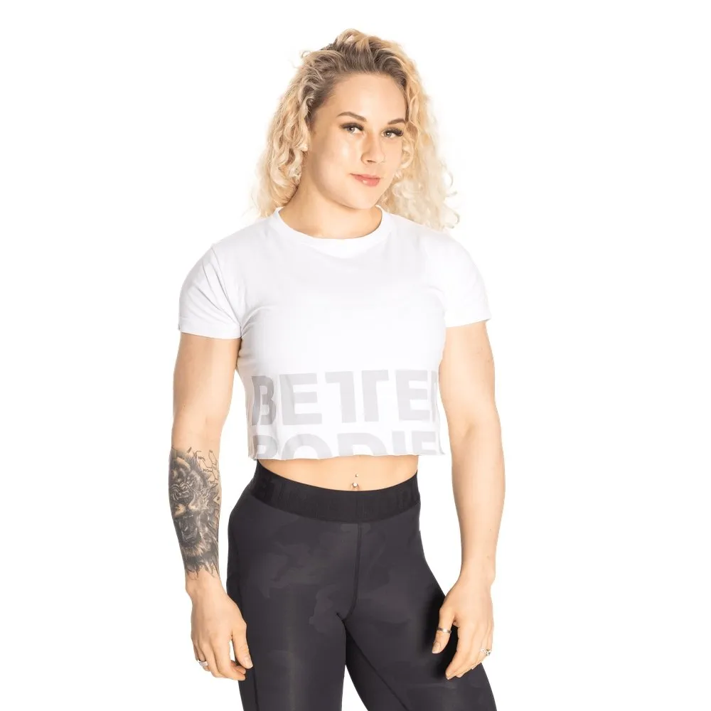 Better Bodies Astoria Cropped Tee - White