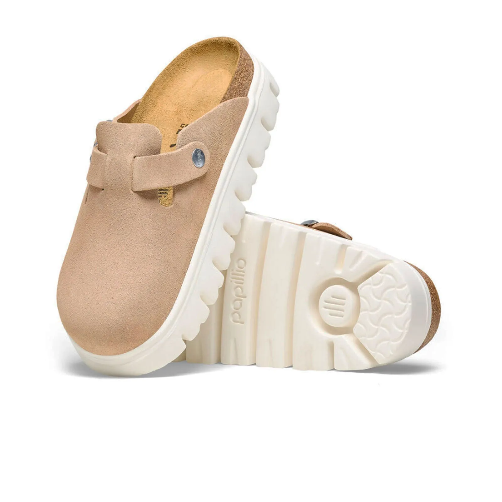 Birkenstock Boston Chunky Narrow Clog (Women) - Warm Sand Suede