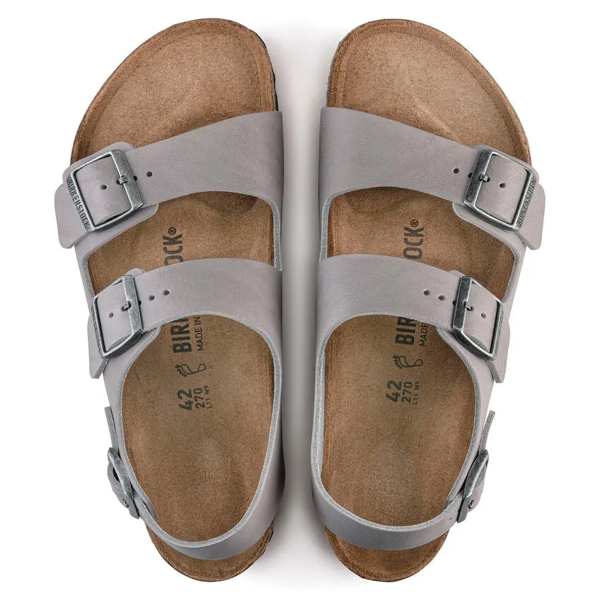 Birkenstock Men's Milano Natural Leather (Stone Coin - Regular Fit)