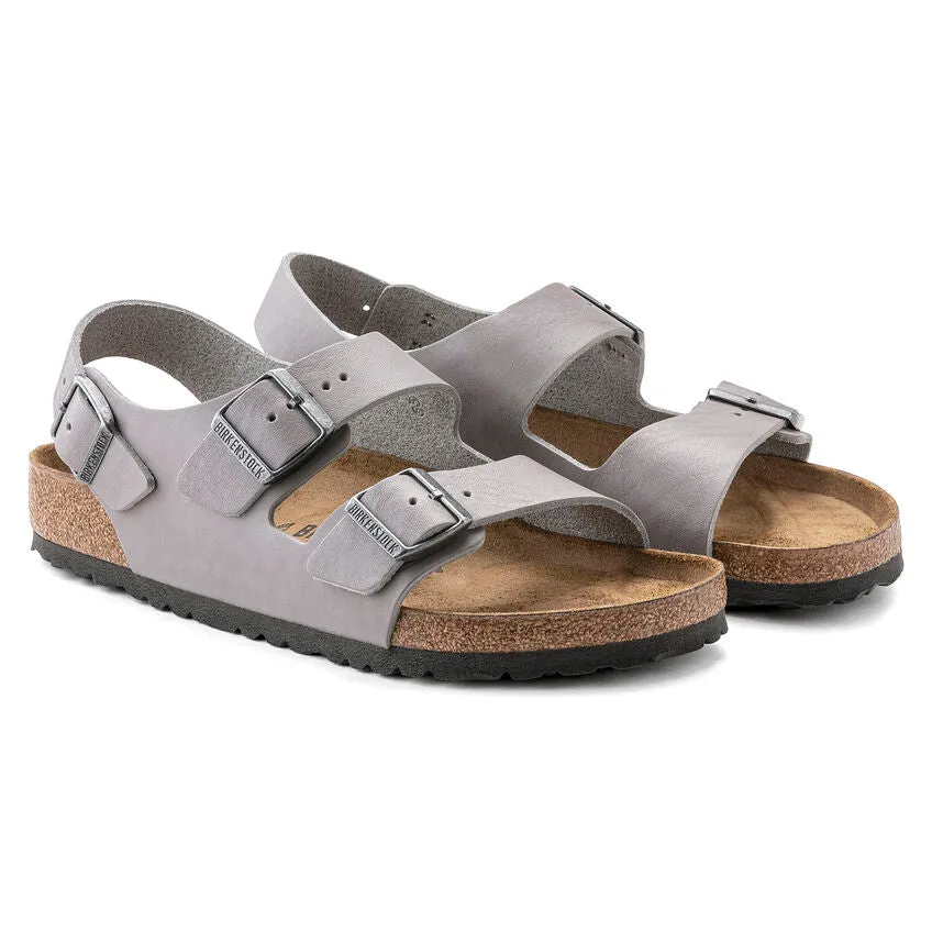 Birkenstock Men's Milano Natural Leather (Stone Coin - Regular Fit)