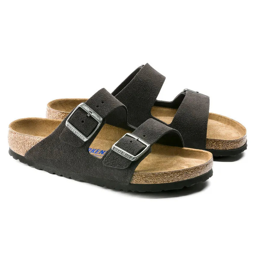 Birkenstock Unisex Arizona Soft Footbed Suede (Velvet Gray)