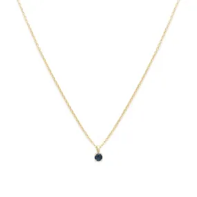 Birthstone Necklace | Gold & Sapphire