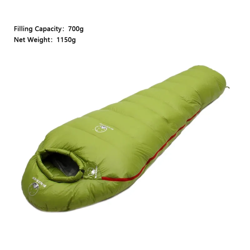 Black Snow Mummy Style Sleep Bag for Outdoor Camping 32-50 Degree Fahrenheit