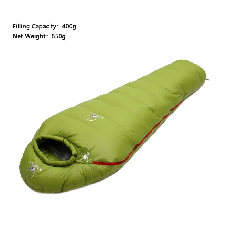 Black Snow Mummy Style Sleep Bag for Outdoor Camping 32-50 Degree Fahrenheit