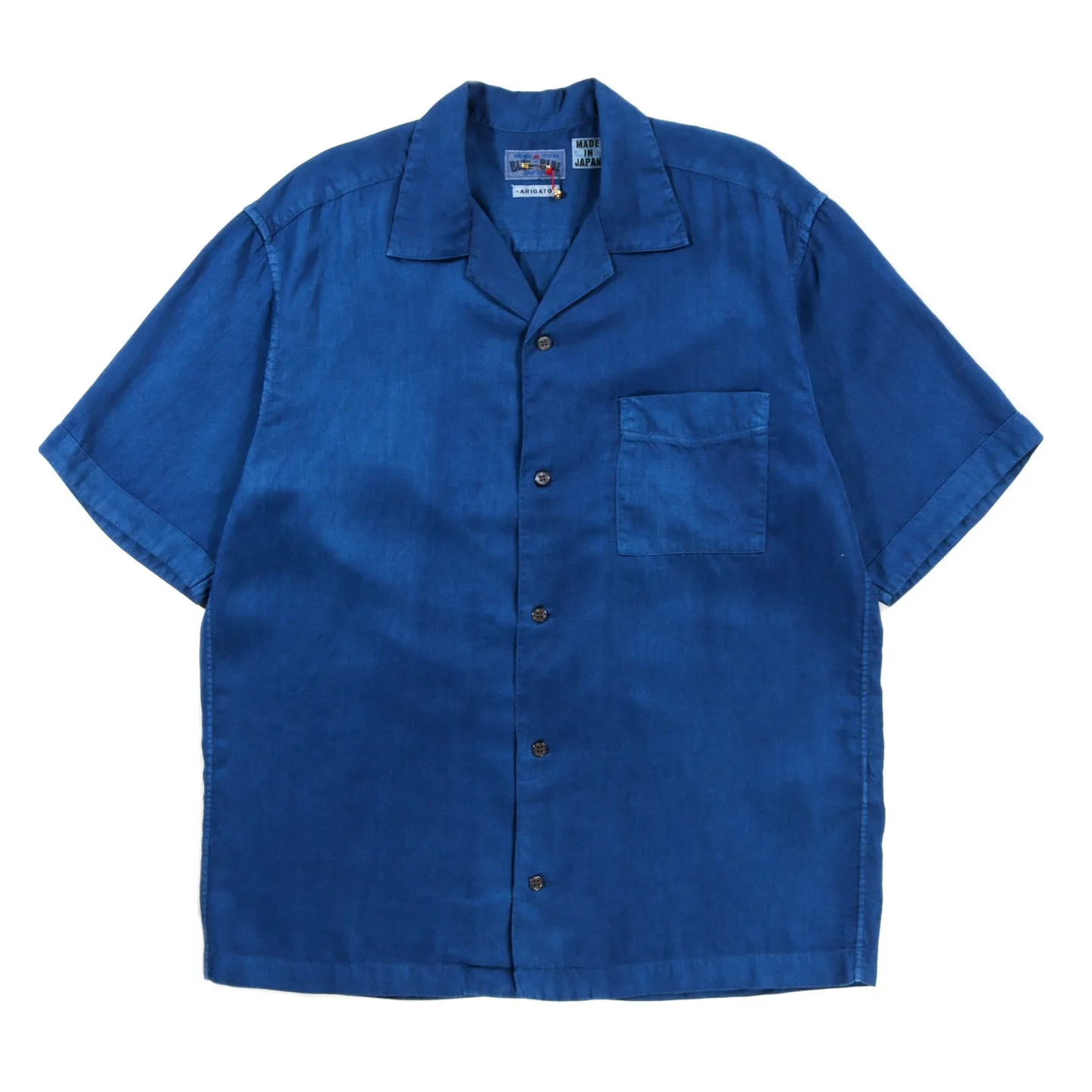 BLUE BLUE JAPAN PURE INDIGO HAND DYED SS SHIRT