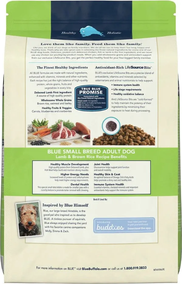 Blue Buffalo Life Protection Natural Lamb & Brown Rice Recipe Small Breed Adult Dry Dog Food