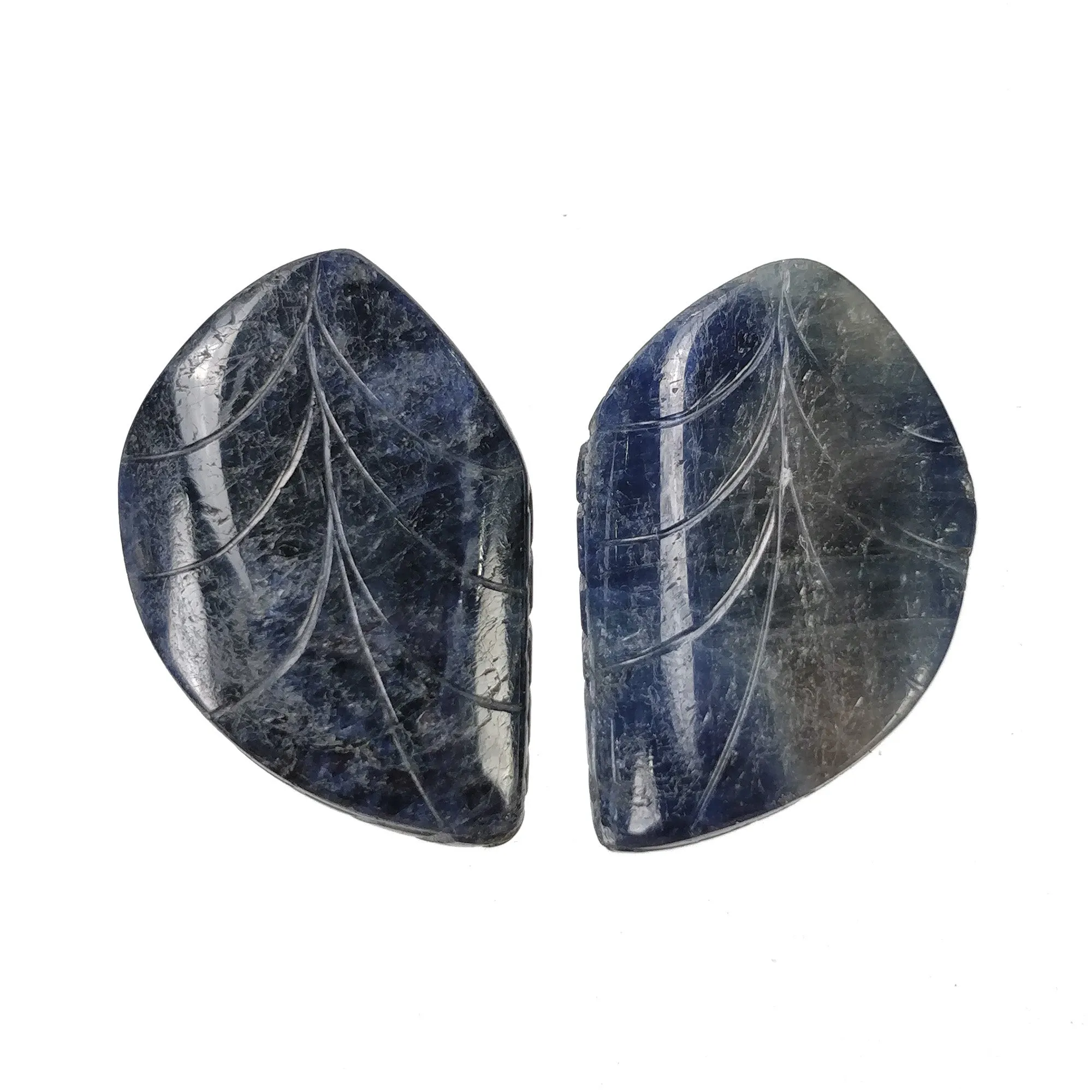 BLUE SAPPHIRE Gemstone Carving : 91.45cts Natural Untreated Unheated Sapphire Hand Carved Uneven Shape 27*18mm (With Video)