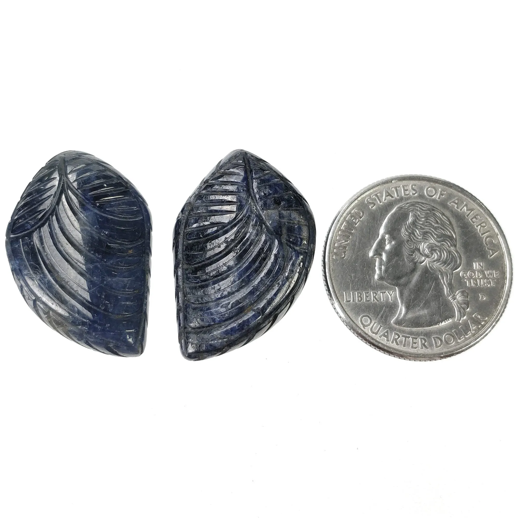 BLUE SAPPHIRE Gemstone Carving : 91.45cts Natural Untreated Unheated Sapphire Hand Carved Uneven Shape 27*18mm (With Video)