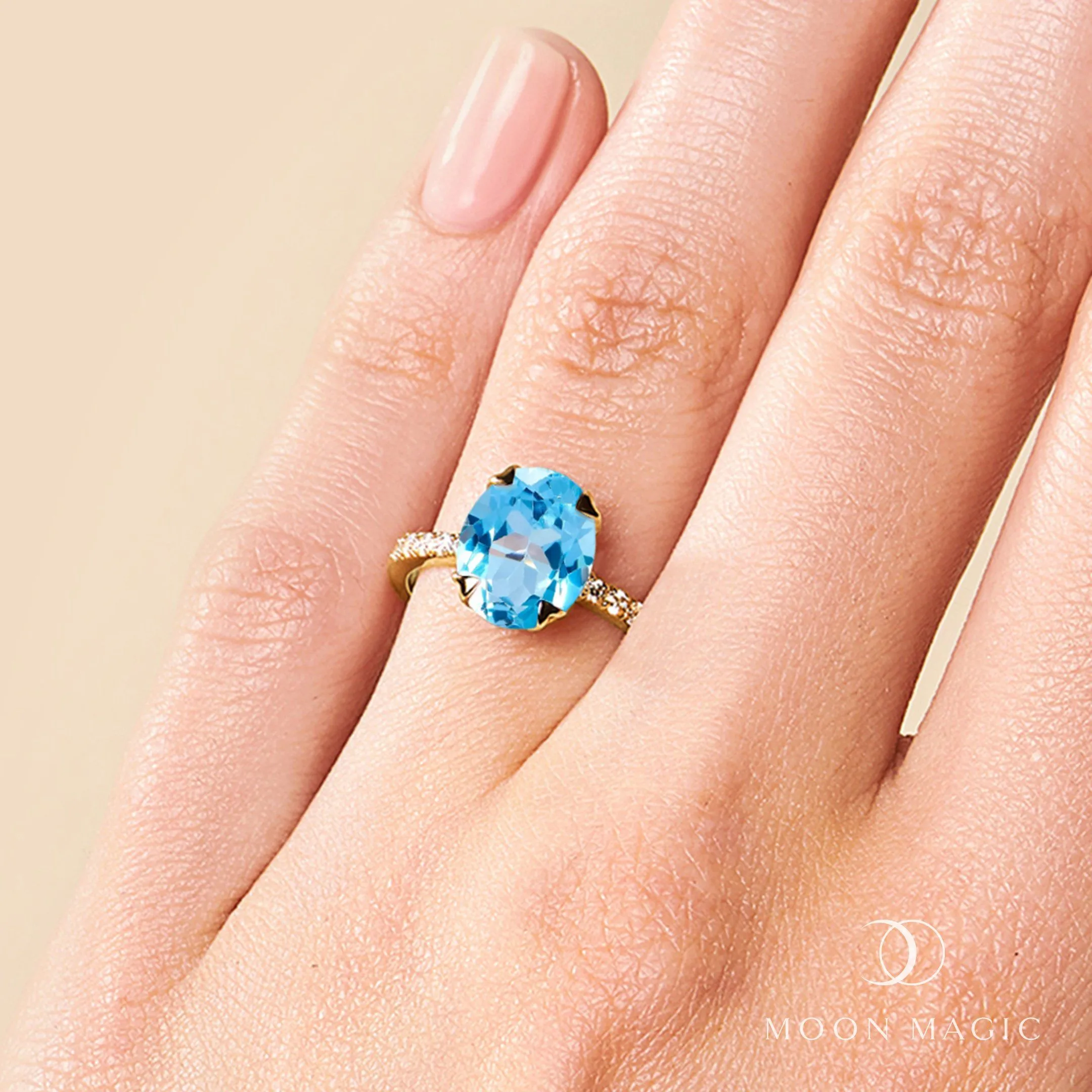 Blue Topaz Ring - Harlow