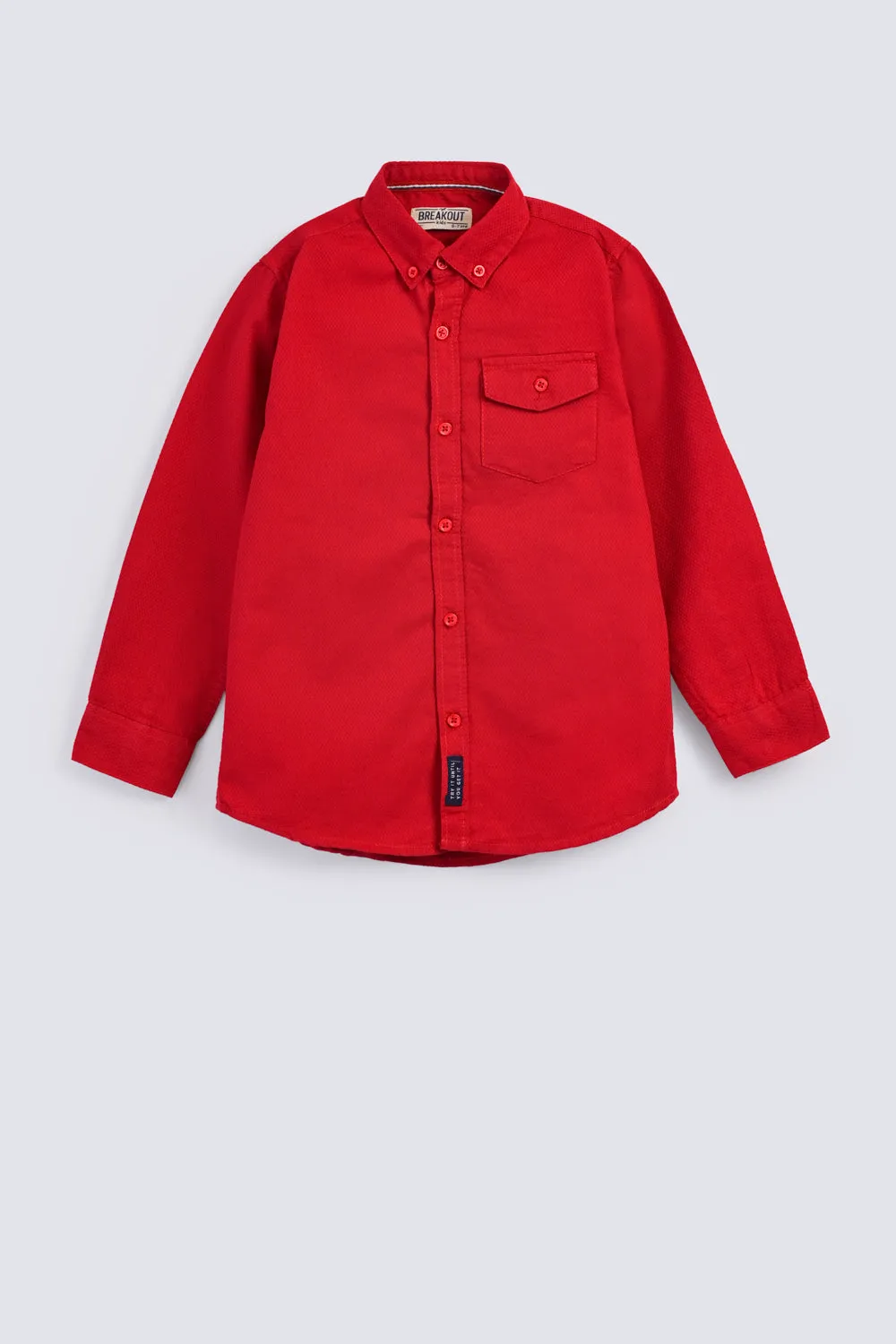 BOYS FULL SLEEVE FLAP POCKET SHIRT