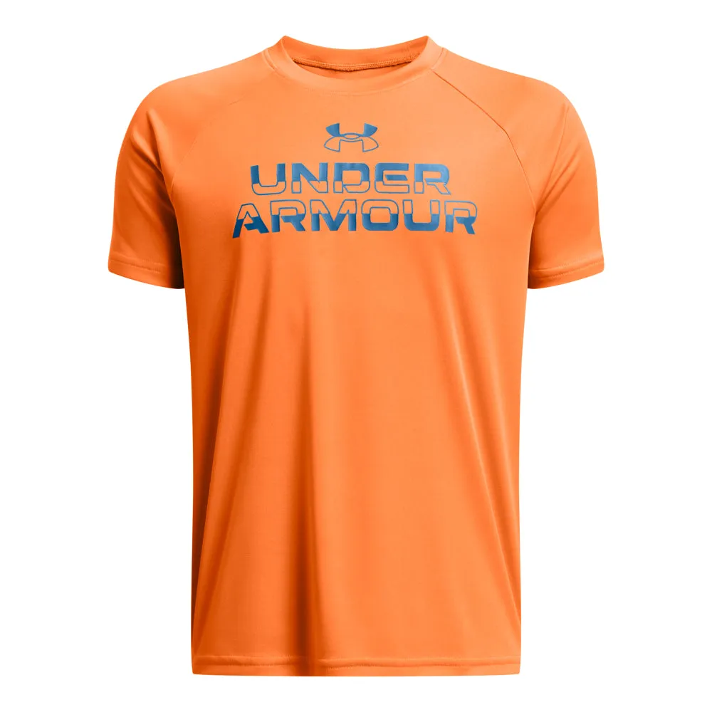 Boys' Under Armour Youth Tech Split Workmark T-Shirt