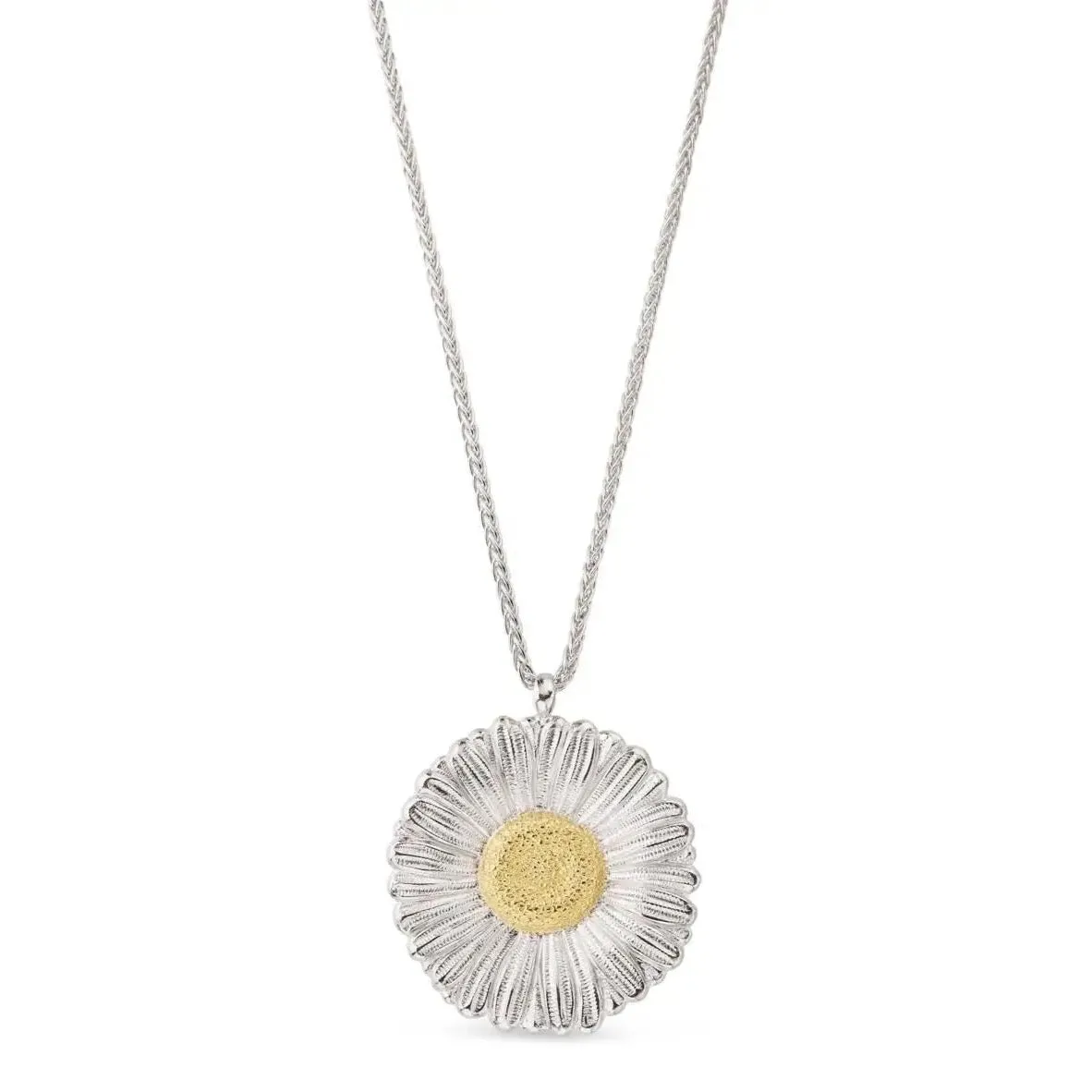 Buccellati - Blossoms Daisy - Pendant Necklace Sterling Silver and Gold Accents