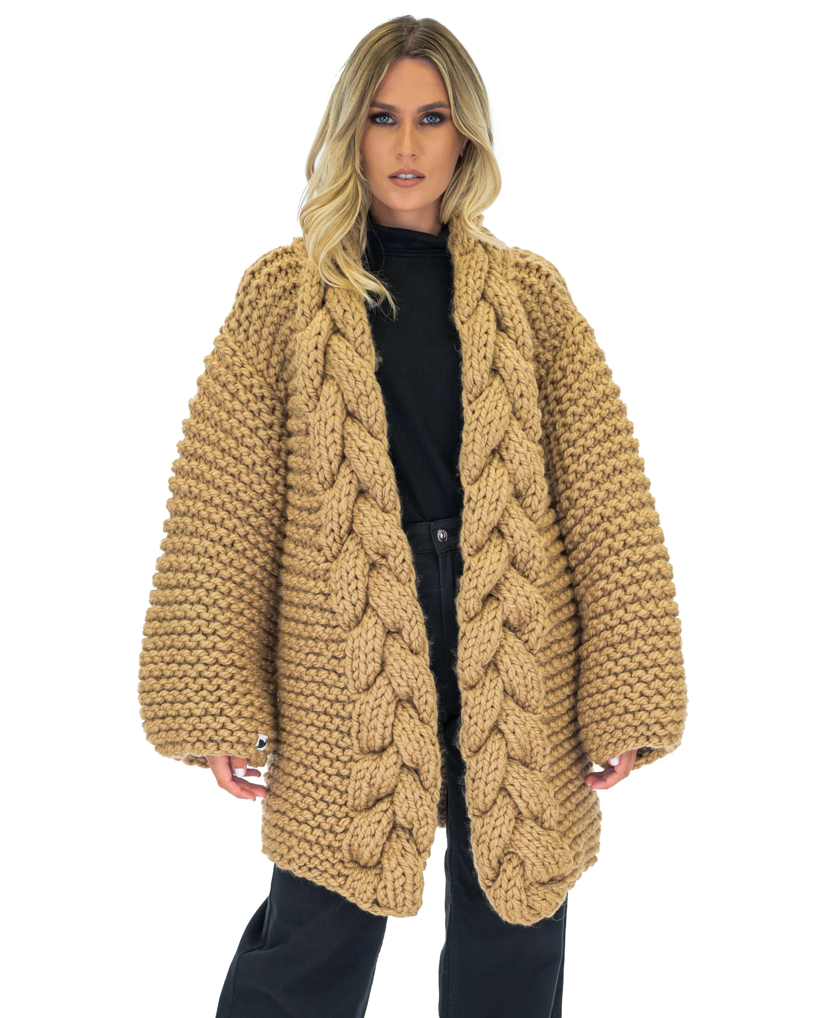 Cable Knit Coat