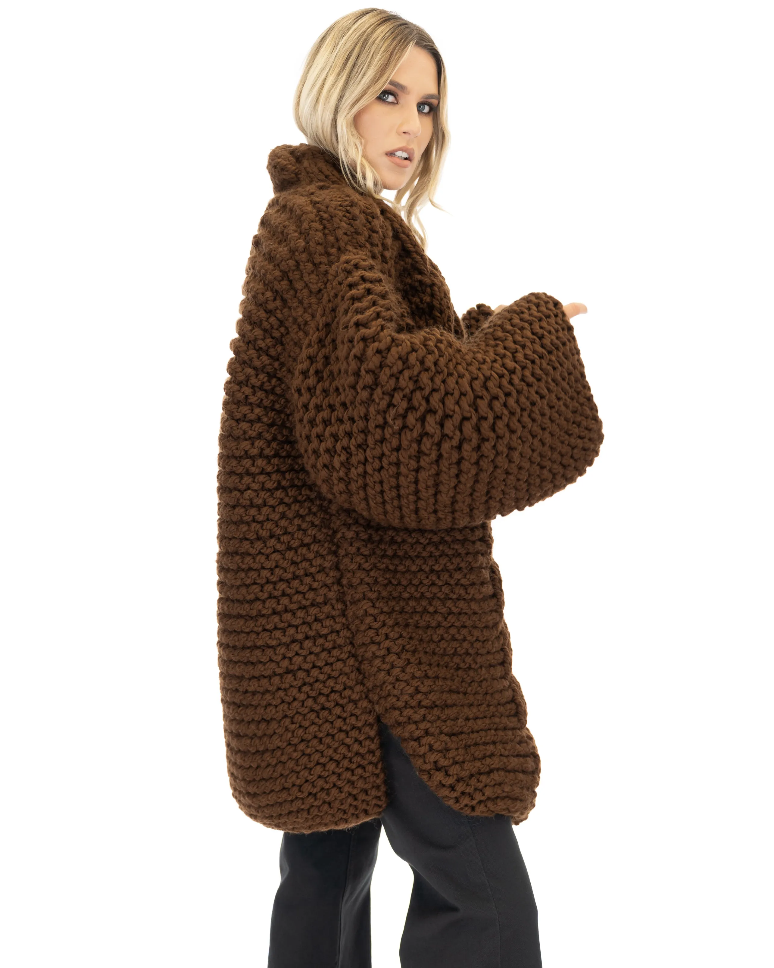 Cable Knit Coat