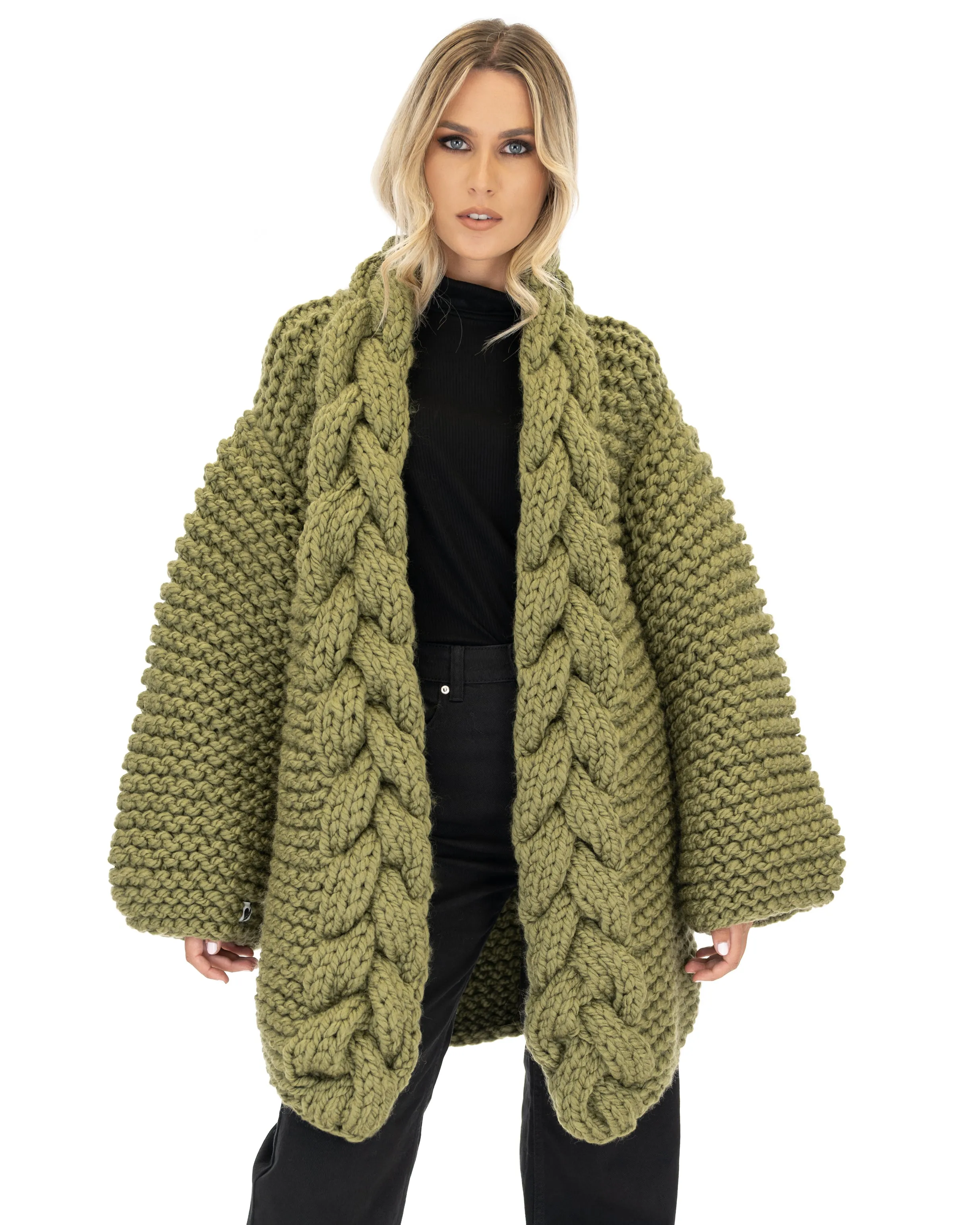 Cable Knit Coat