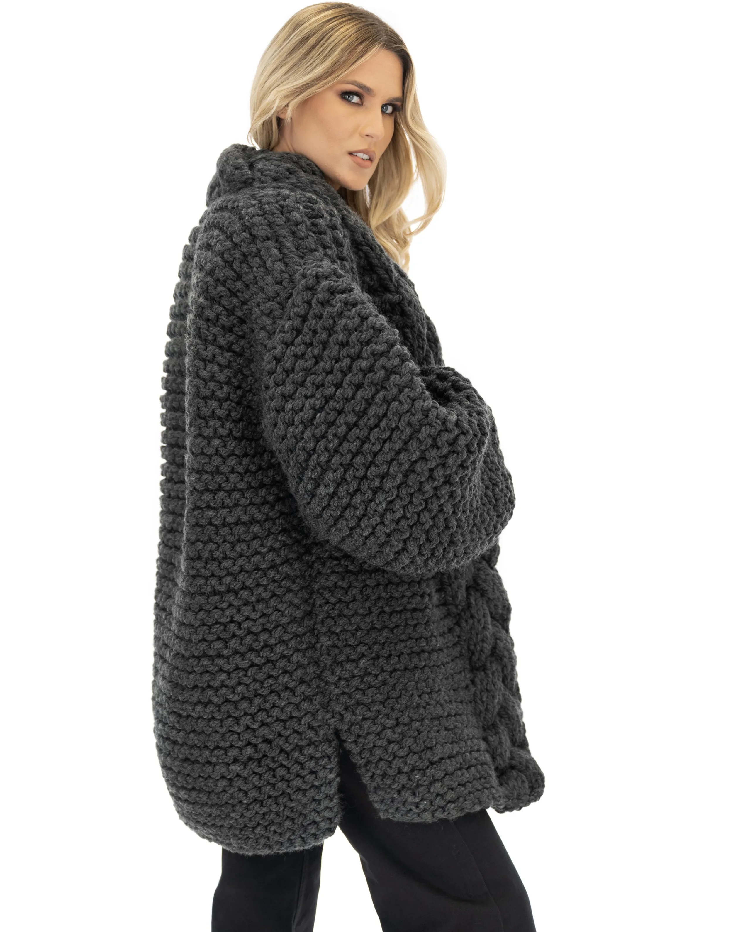 Cable Knit Coat