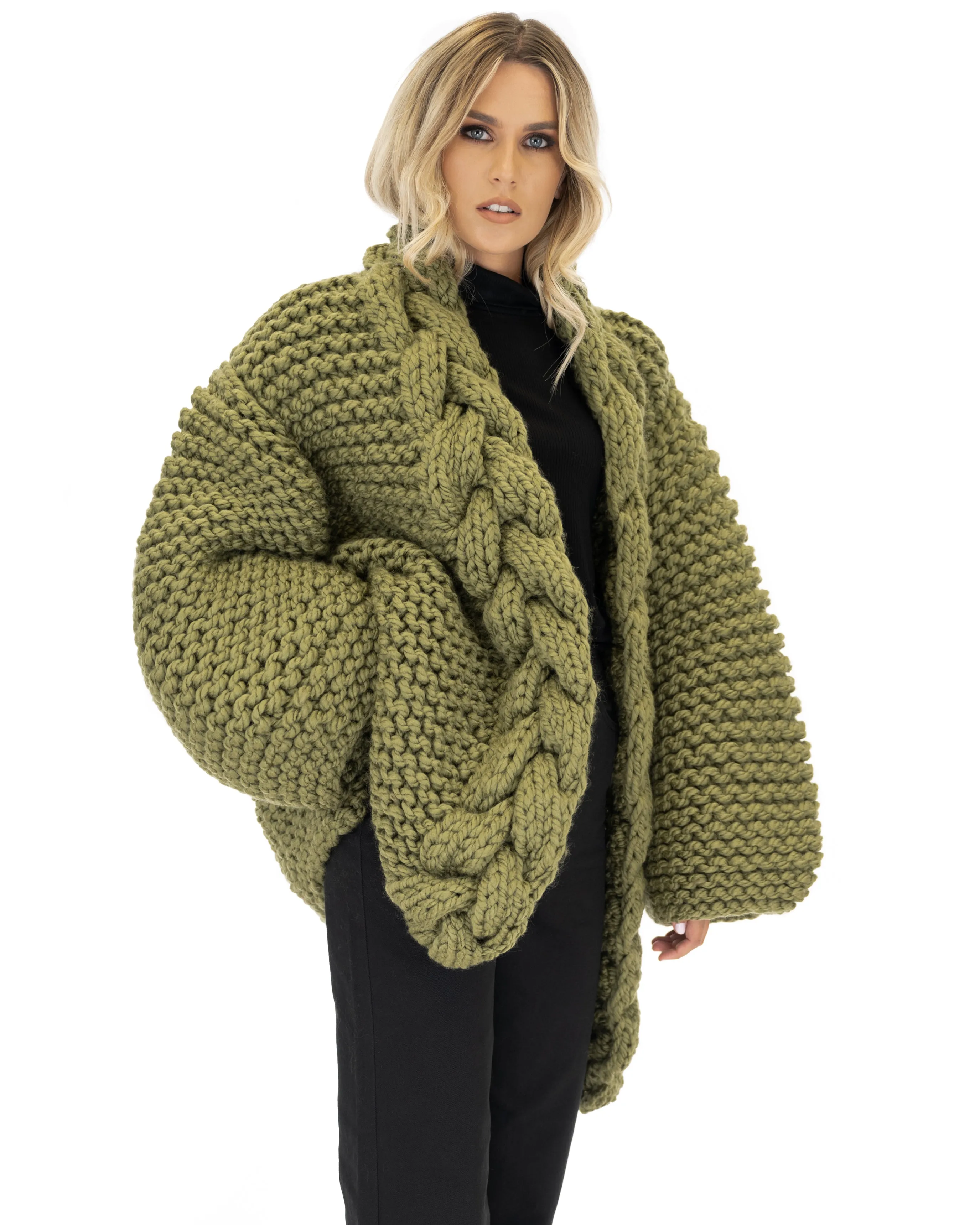 Cable Knit Coat