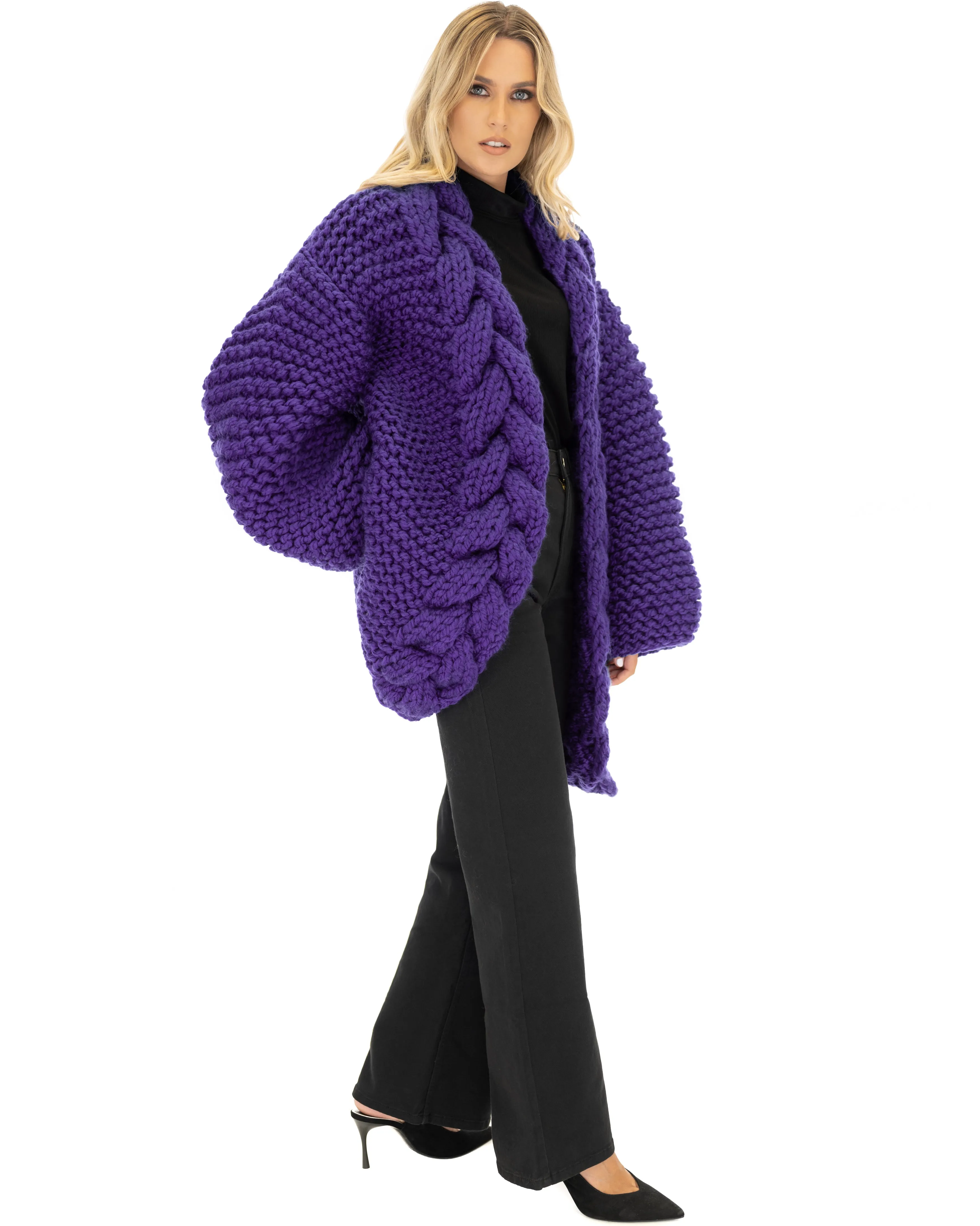 Cable Knit Coat