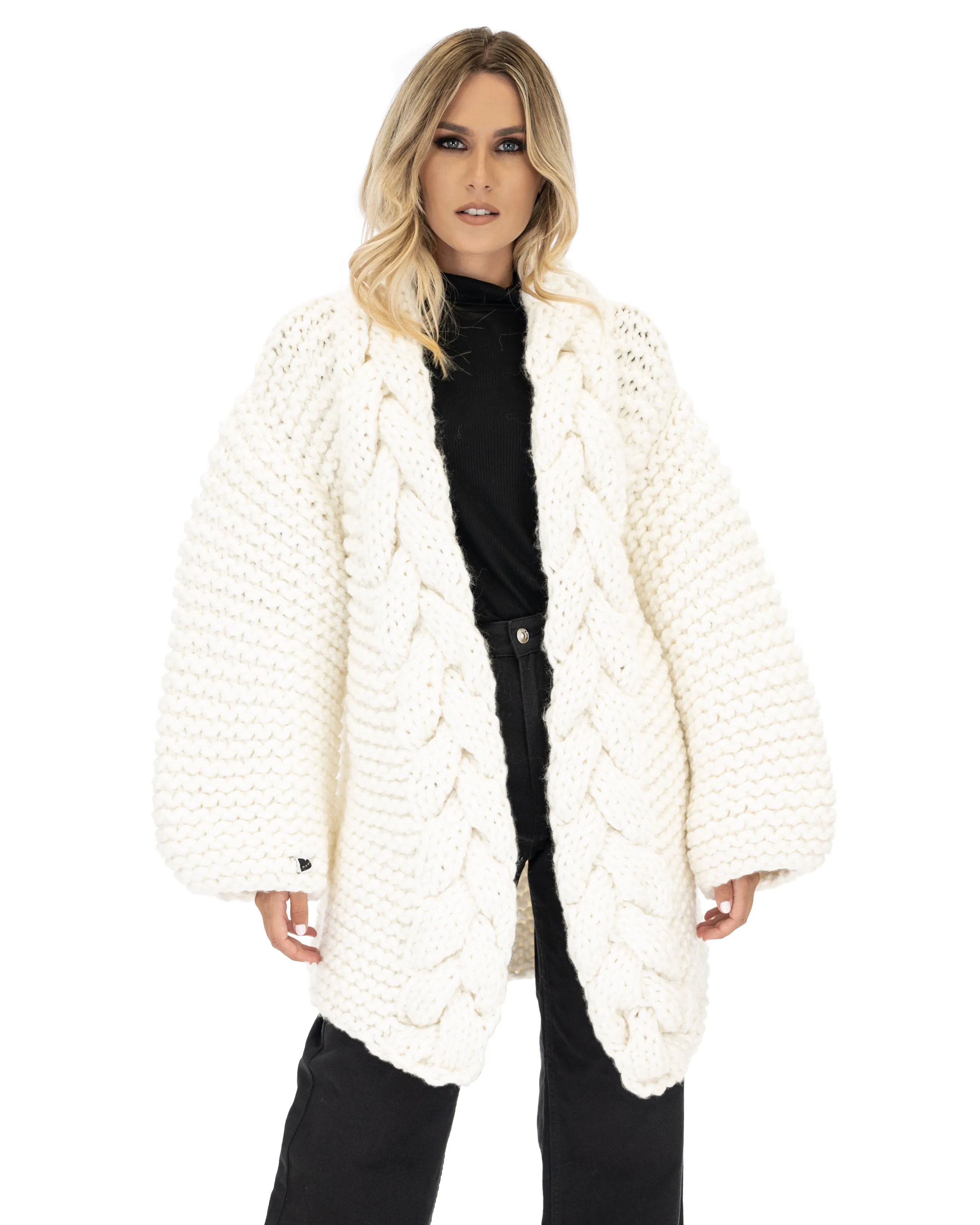 Cable Knit Coat