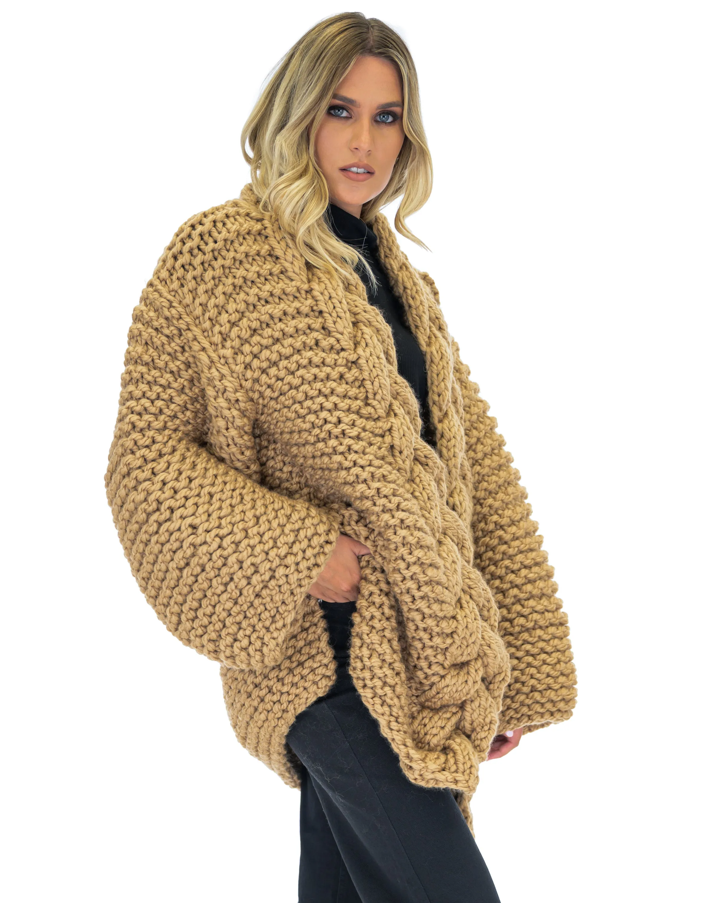 Cable Knit Coat