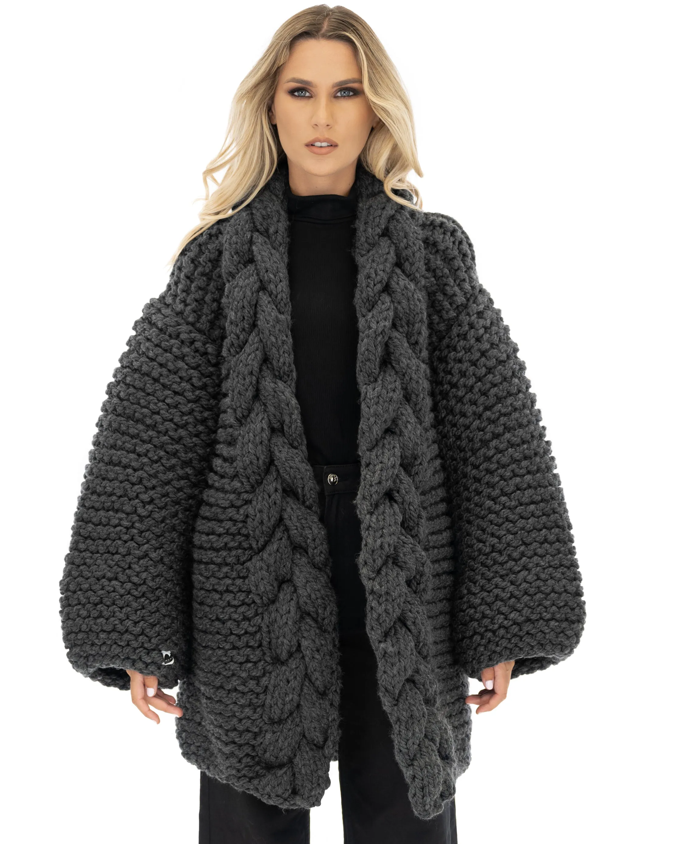 Cable Knit Coat