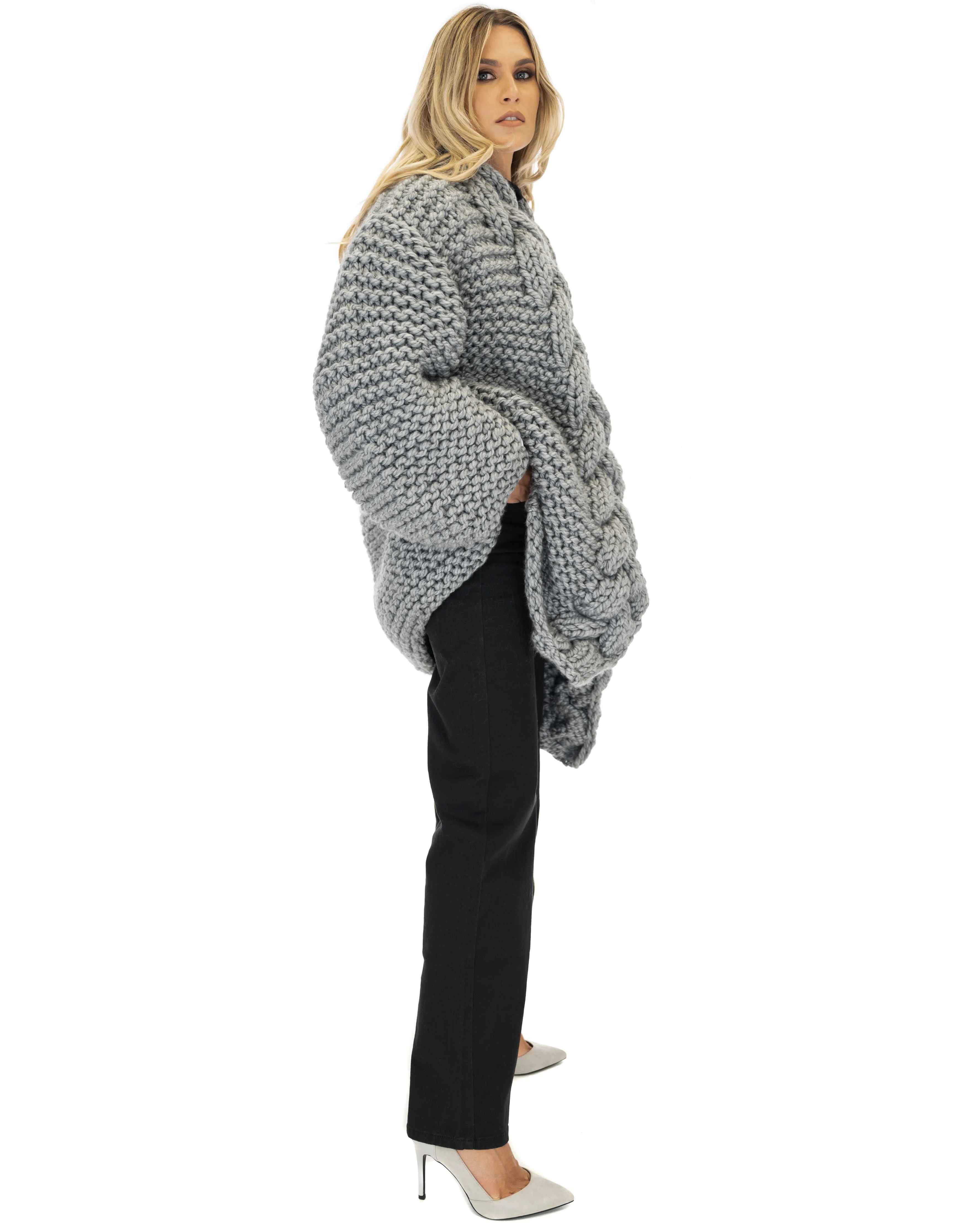 Cable Knit Coat