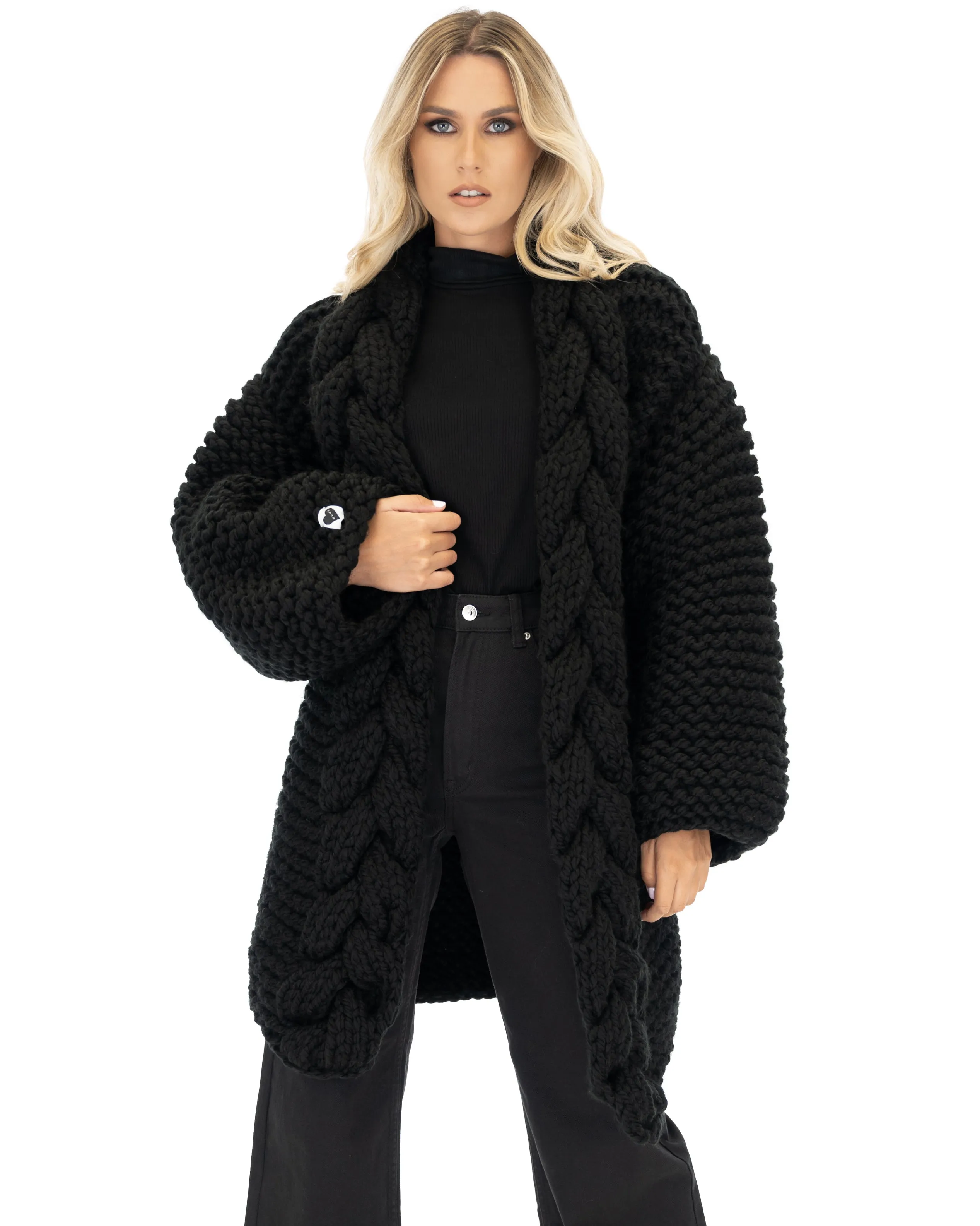 Cable Knit Coat