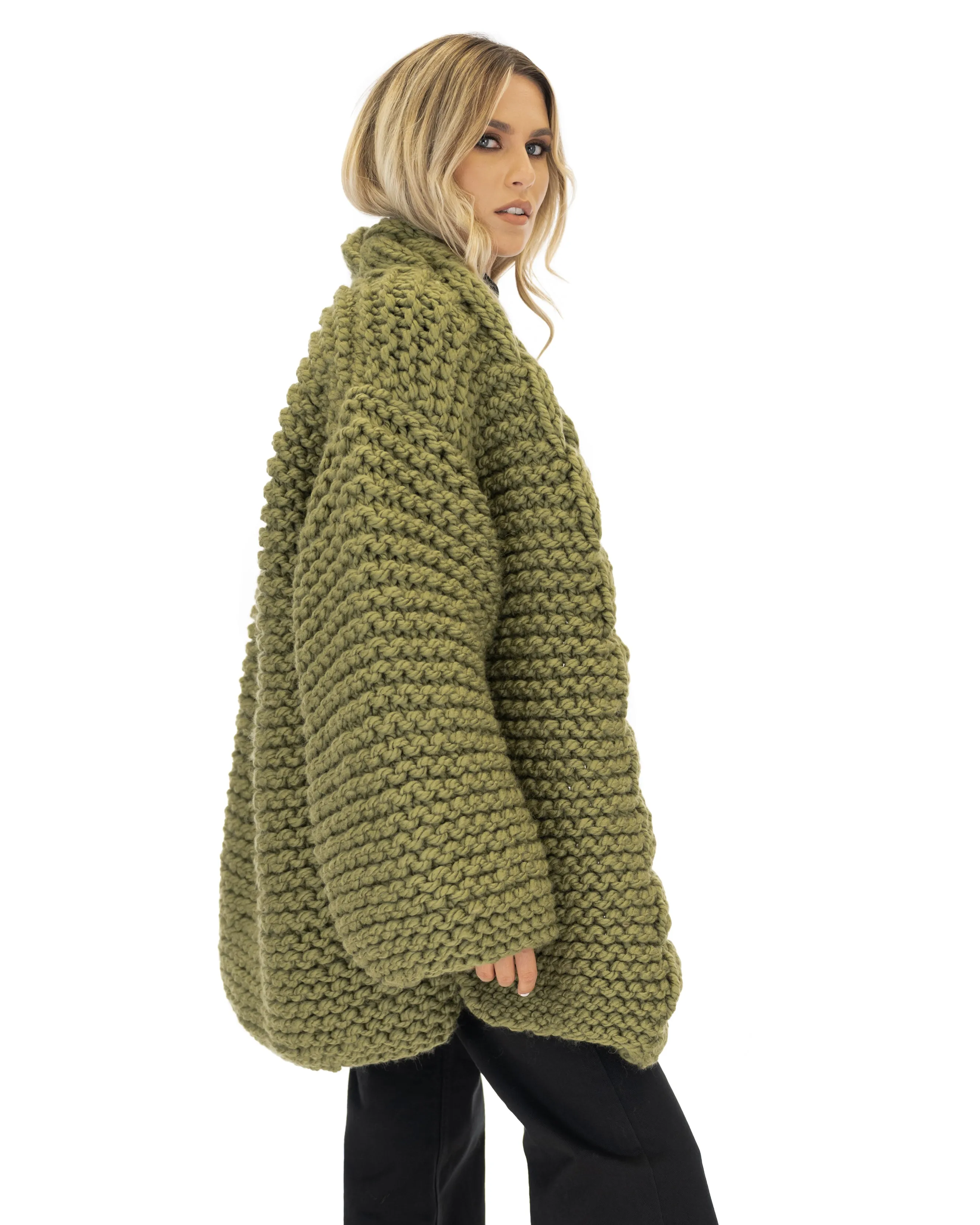 Cable Knit Coat