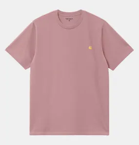 Carhartt WIP Chase T-Shirt in Glassy Pink