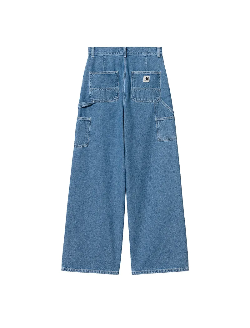 Carhartt WIP Womens Jens Pant Blue Heavy Stone Wash