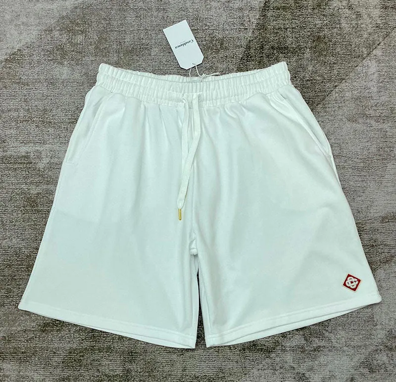 CASABLANCA Logo Emblem Shorts White