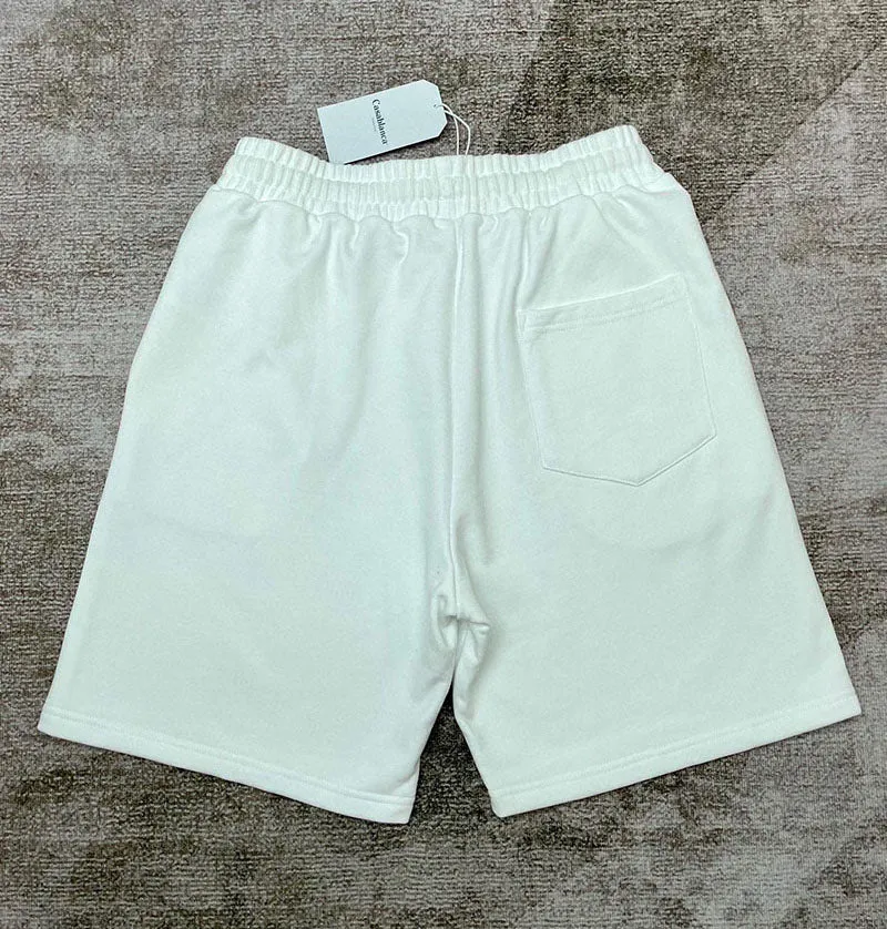 CASABLANCA Logo Emblem Shorts White