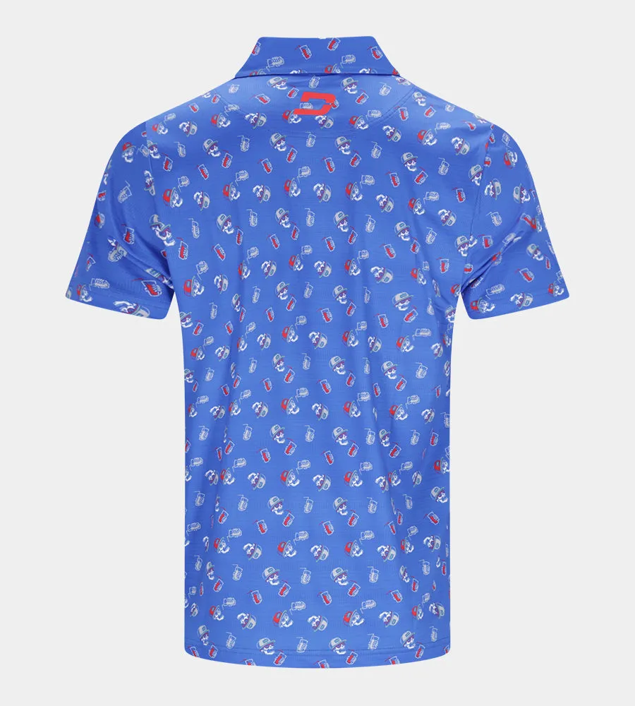 CHILL SKULLS POLO - BLUE